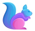 Purple squirrel Royalty Free Stock Photo